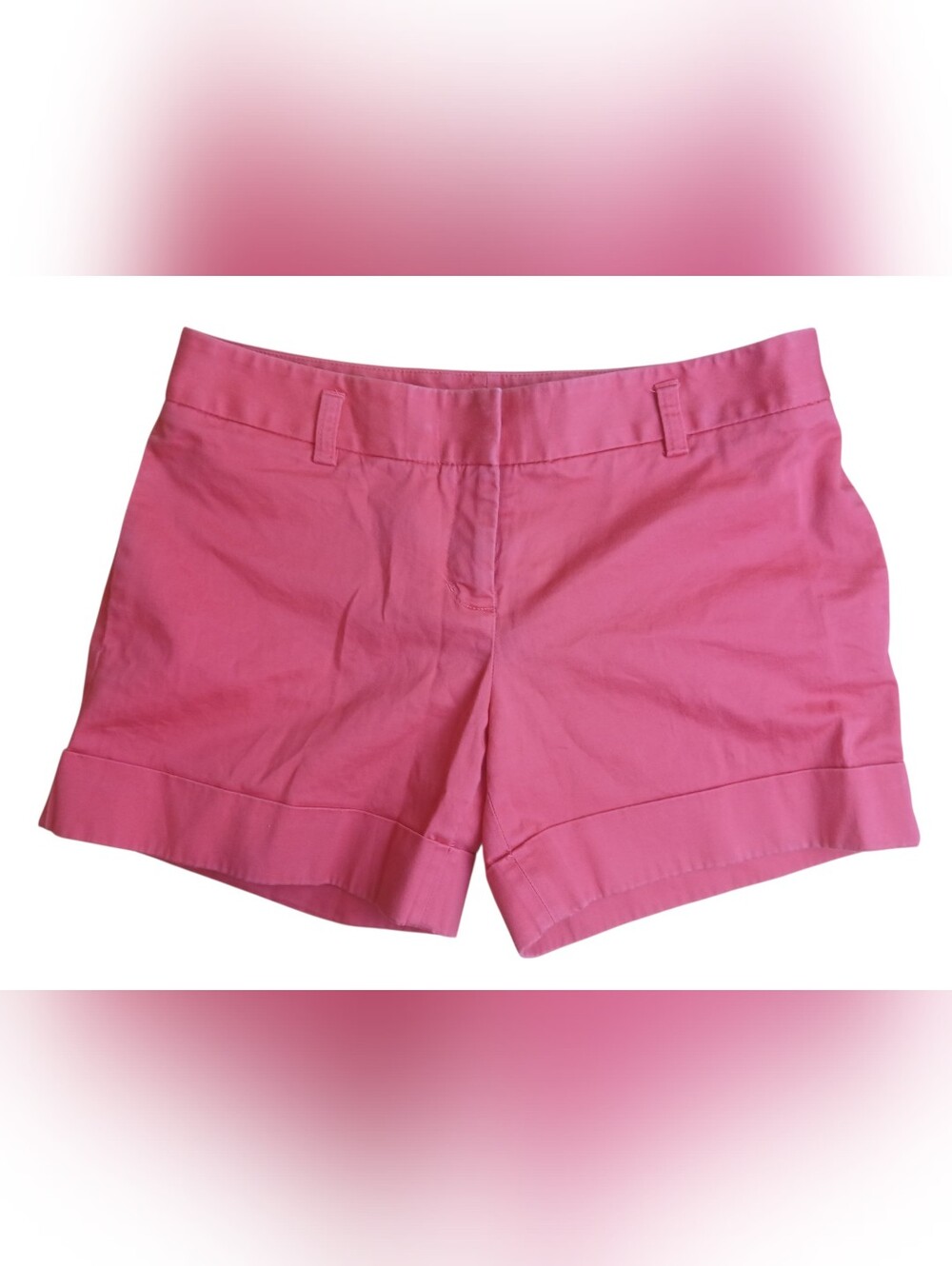 Express Pinkish Mid-Rise Cuffed Cotton Shorts Size 2 GUC
